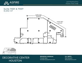 5120 Woodway Dr, Houston, TX à louer Plan d’étage– Image 2 sur 2