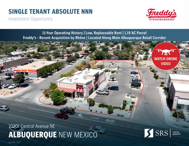 10201 Central Ave NE, Albuquerque, NM à vendre - Photo de l’immeuble – Image 1 sur 10
