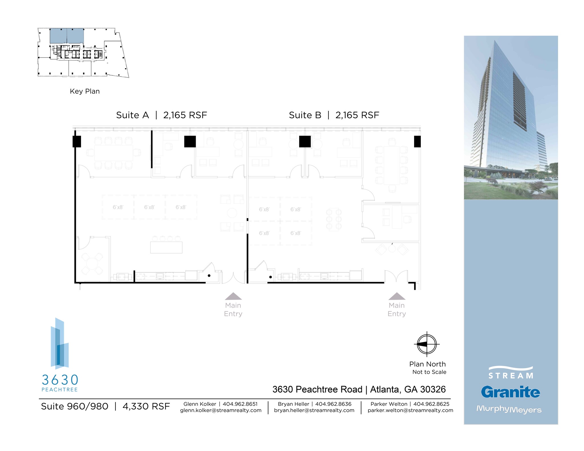 3630 Peachtree Rd NE, Atlanta, GA à louer Plan de site– Image 1 sur 2