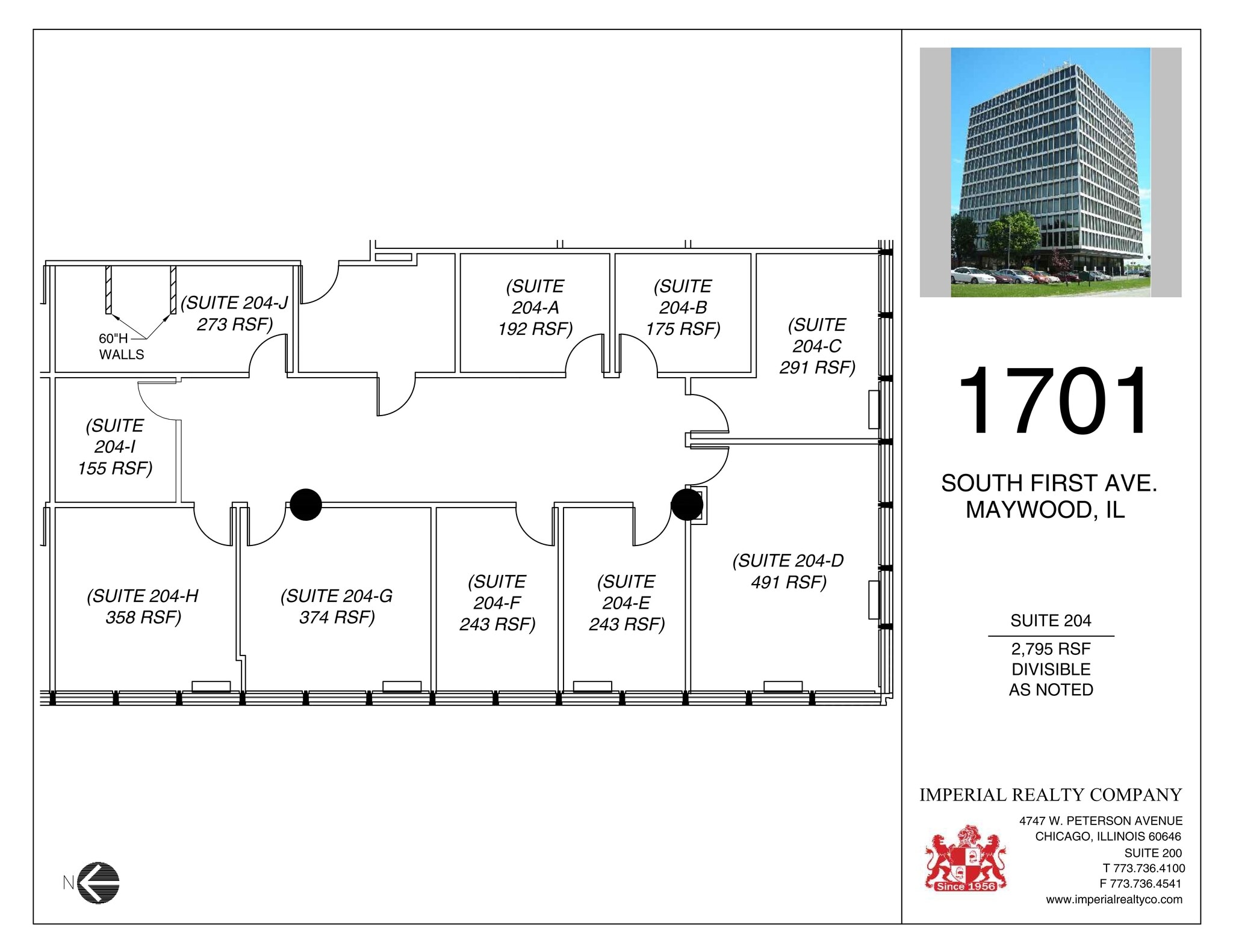 1701 S 1st Ave, Maywood, IL à louer Plan de site– Image 1 sur 1