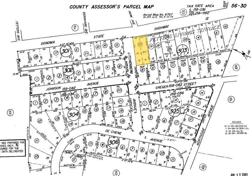 50 Lichtenberg Ave, Sonoma, CA à louer - Plan cadastral – Image 2 sur 9