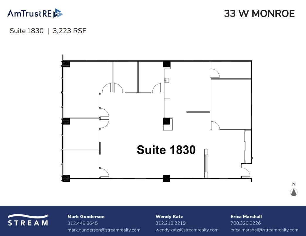 33 W Monroe St, Chicago, IL à louer Plan d’étage– Image 1 sur 1