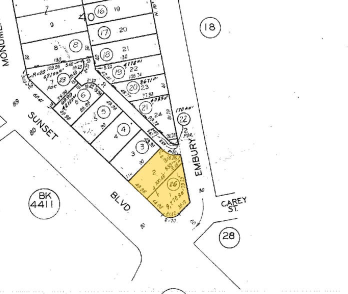15101 W Sunset Blvd, Pacific Palisades, CA à vendre - Plan cadastral – Image 2 sur 2