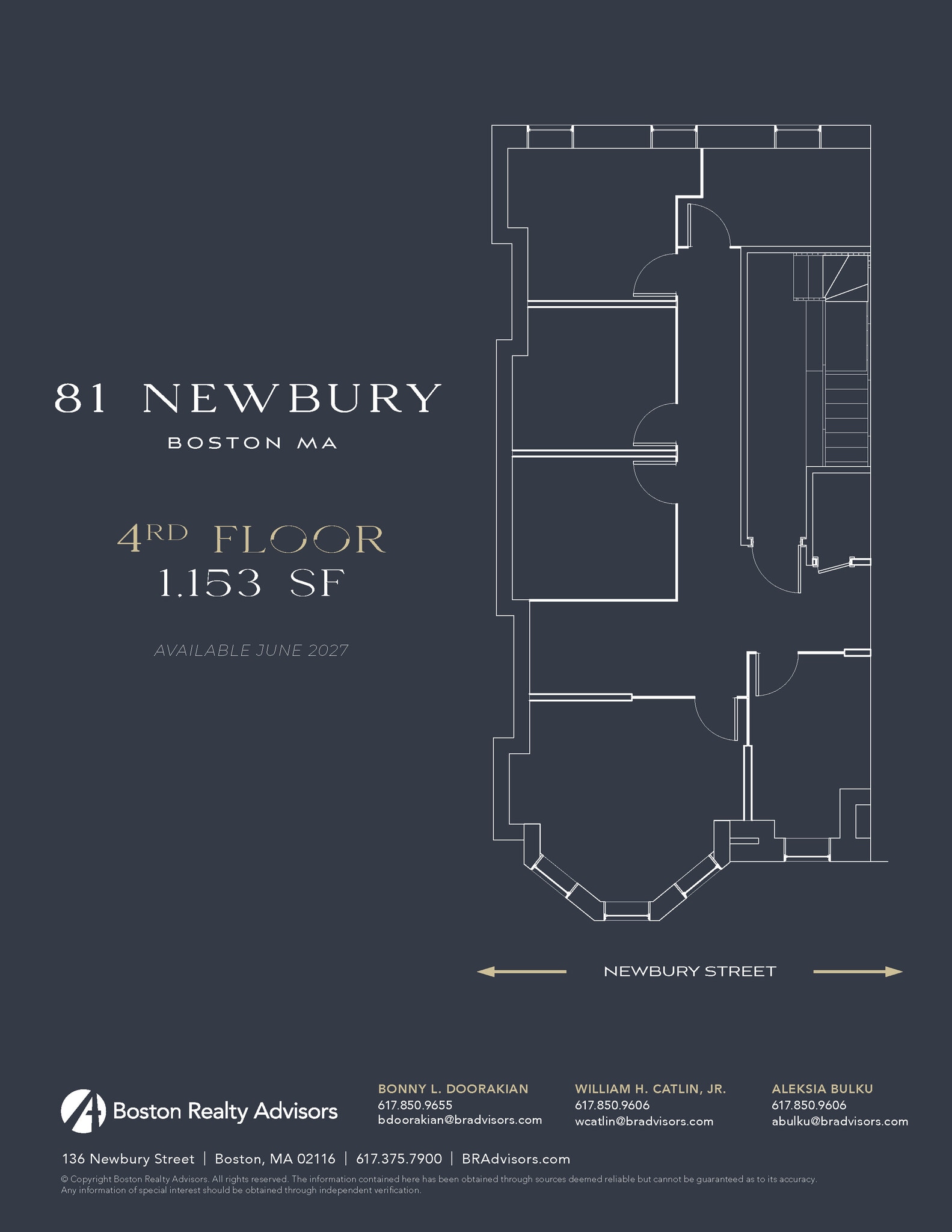 81 Newbury St, Boston, MA à louer Plan d’étage– Image 1 sur 4