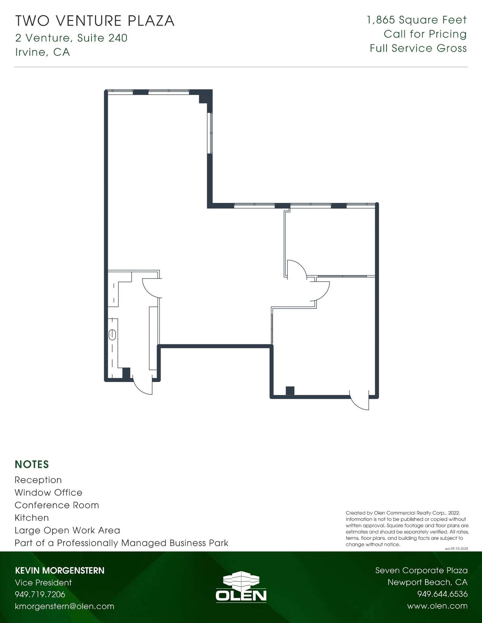 2 Venture, Irvine, CA à louer Plan d’étage– Image 1 sur 1