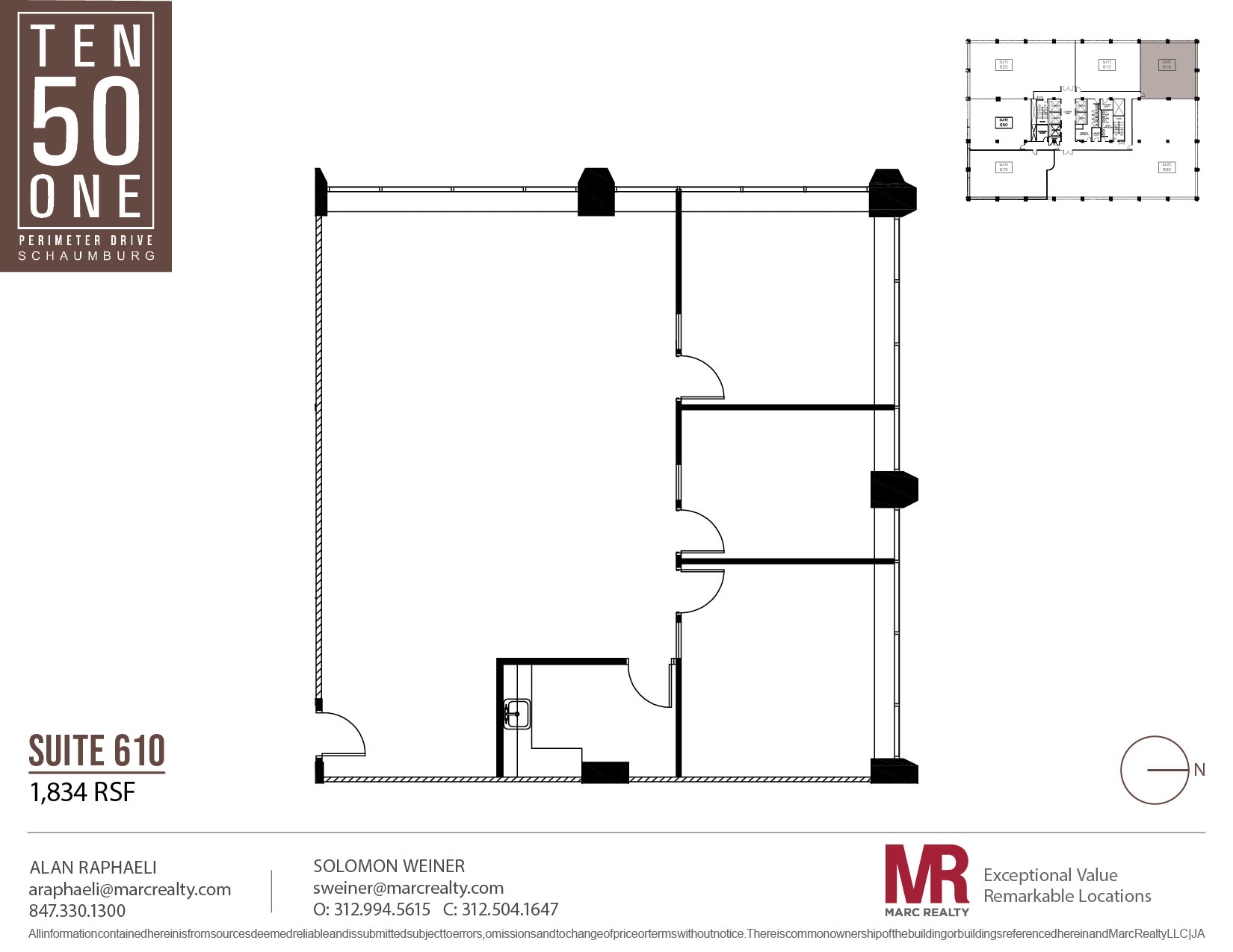 1051 Perimeter Dr, Schaumburg, IL à louer Plan d’étage– Image 1 sur 1