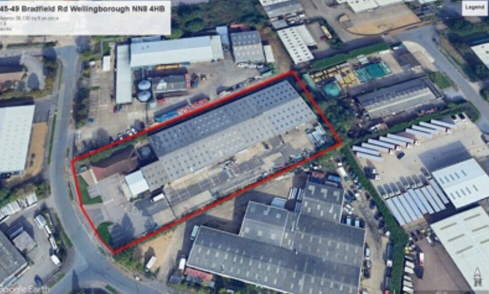 45-49 Bradfield Rd, Wellingborough à louer - Aérien – Image 2 sur 3