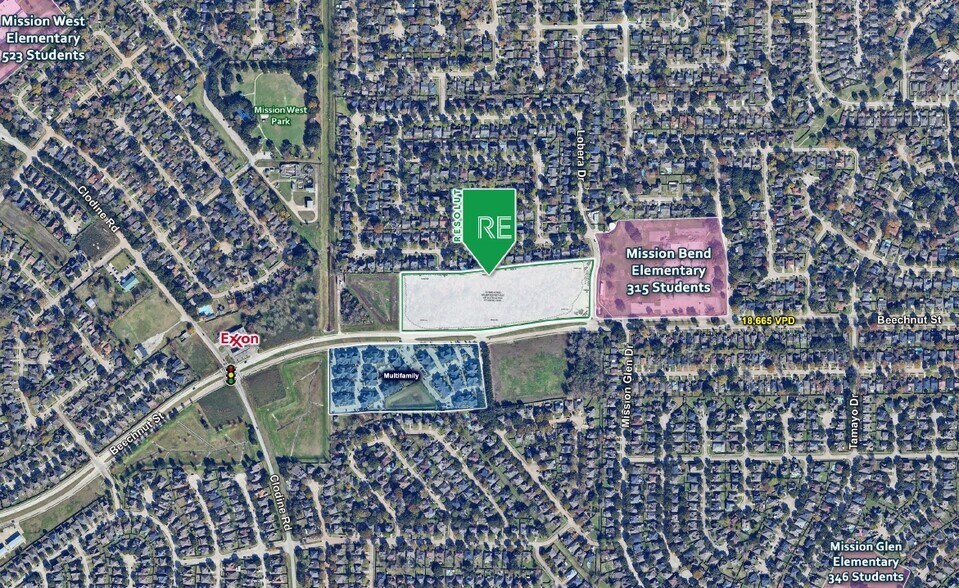 16500 Beechnut St, Houston, TX à vendre - Aérien – Image 2 sur 4