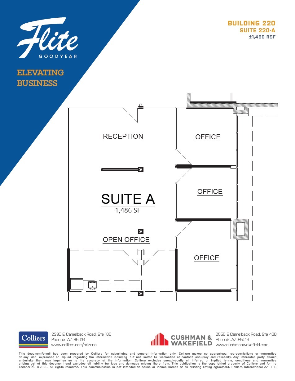 1300 S Litchfield Rd, Goodyear, AZ à louer Plan d’étage– Image 1 sur 7