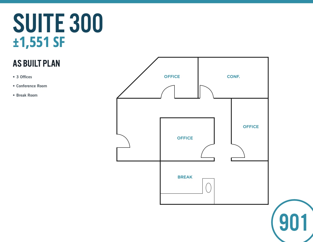 901 Campisi Way, Campbell, CA à louer Plan d’étage– Image 1 sur 1
