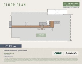 3275 South Mercy Road, Gilbert, AZ à louer Plan d’étage– Image 1 sur 1