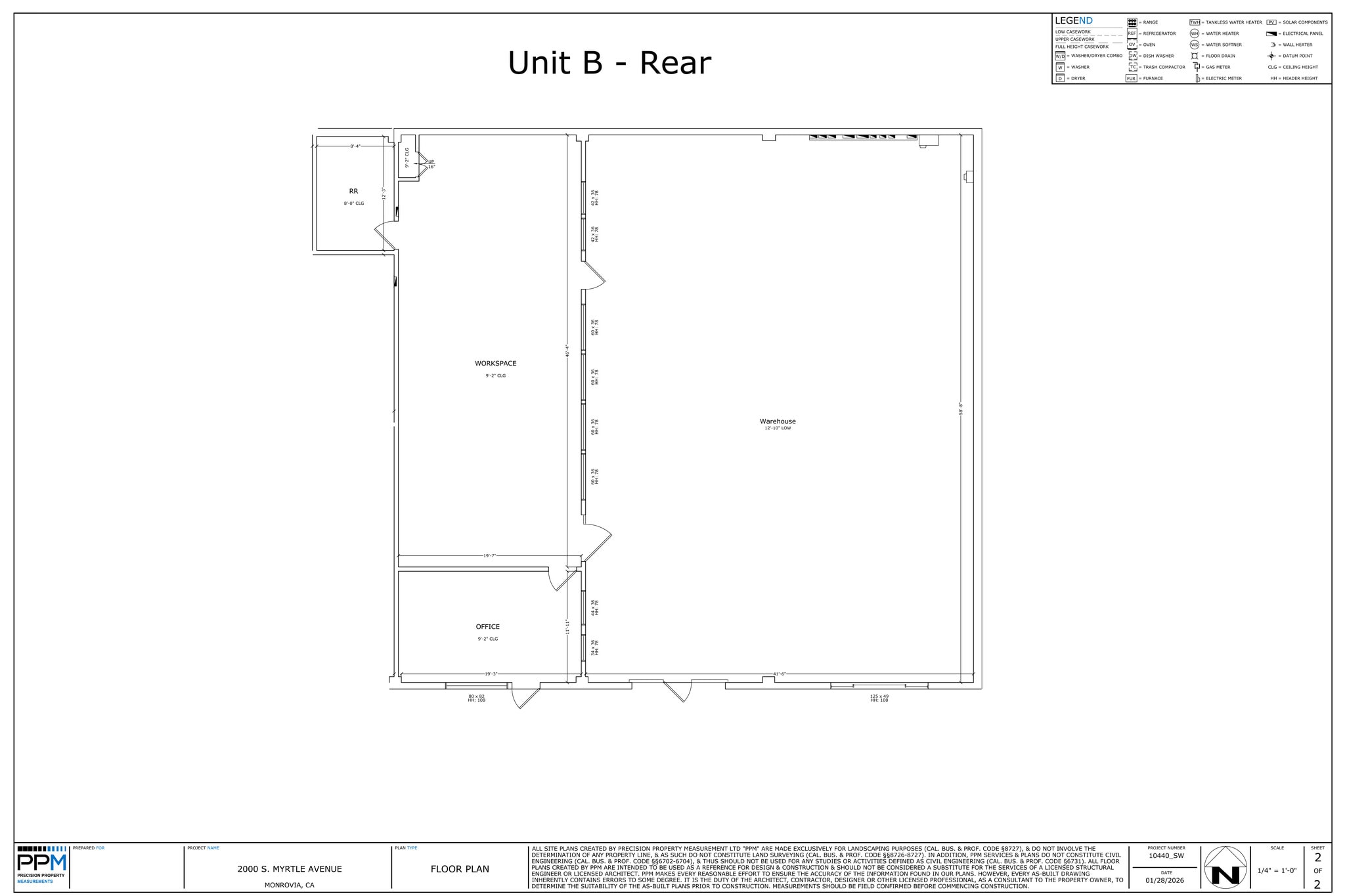 2000 S Myrtle Ave, Monrovia, CA à louer Plan de site– Image 1 sur 4