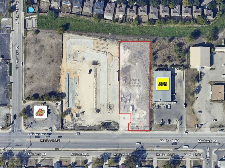 7827 Marbach Rd, San Antonio, TX à vendre - Aérien – Image 1 sur 3