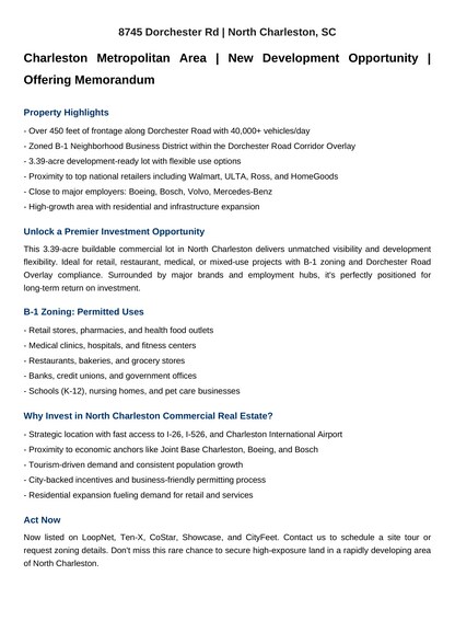 8745 Dorchester Road, North Charleston, SC à vendre - Autre – Image 2 sur 4