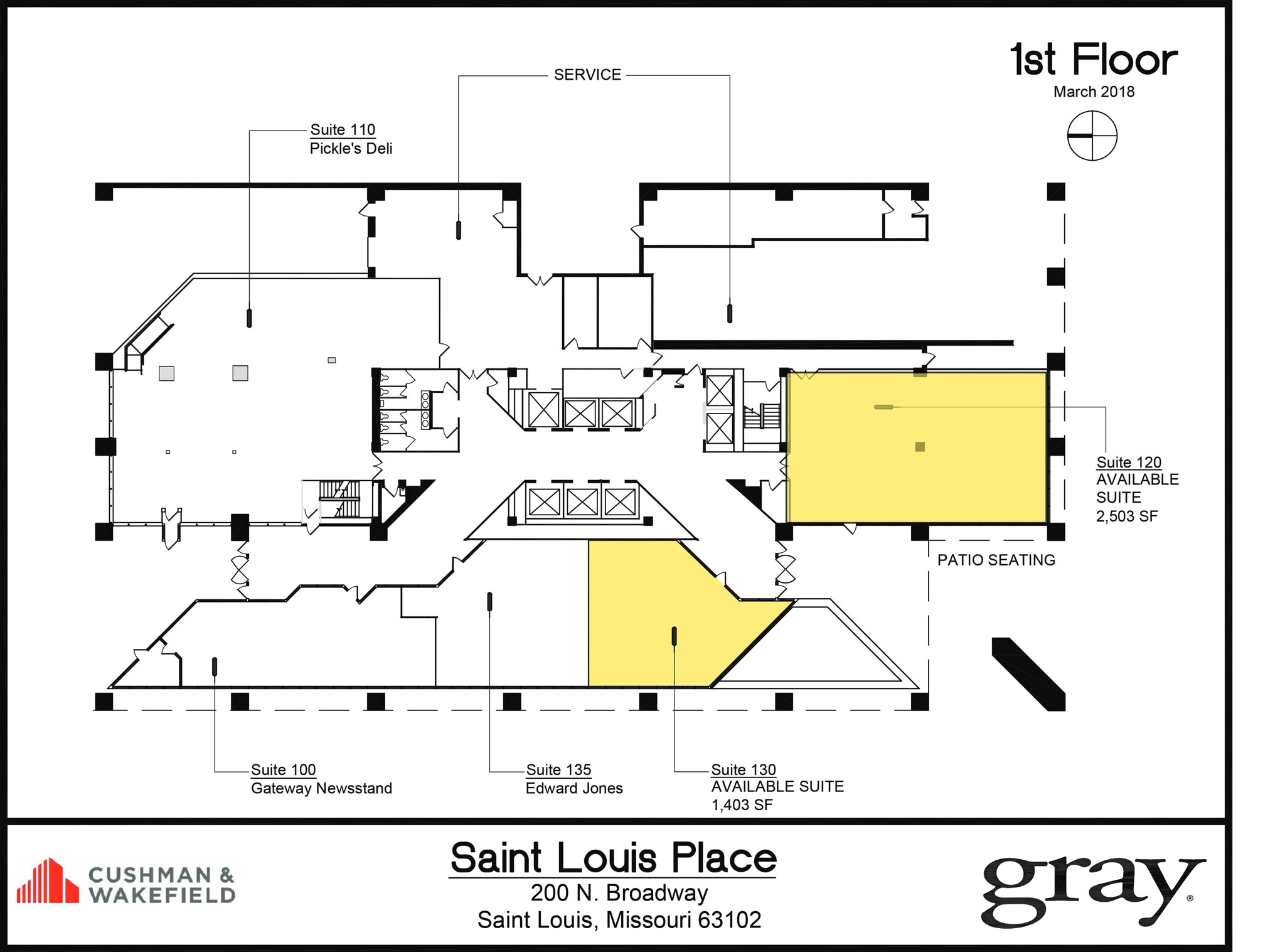 200 N Broadway, Saint Louis, MO à louer Plan d’étage– Image 1 sur 2