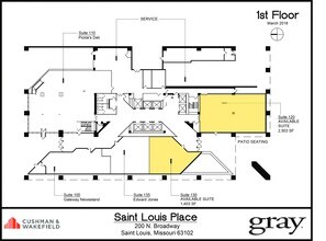 200 N Broadway, Saint Louis, MO à louer Plan d’étage– Image 1 sur 2