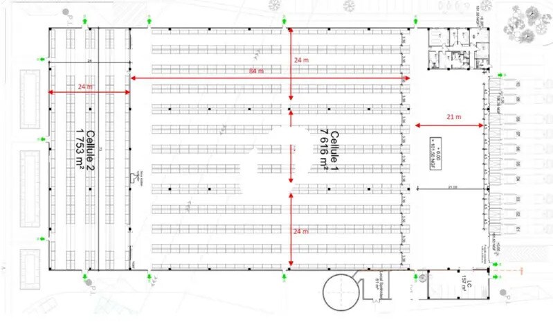 Industriel/Logistique dans Étoile-sur-Rhône à louer - Plan d’étage – Image 3 sur 4