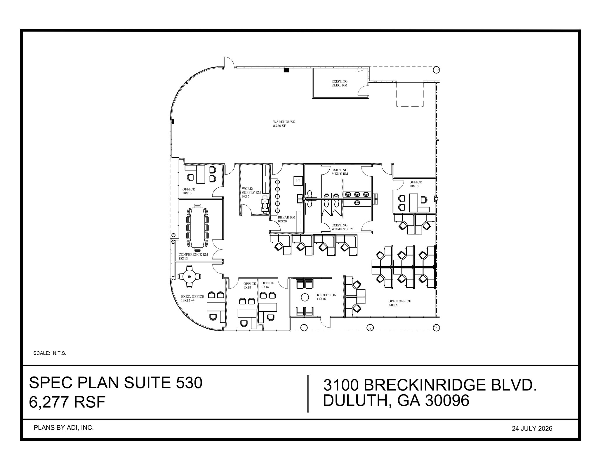 3100 Breckinridge Blvd, Duluth, GA à louer Plan de site– Image 1 sur 1