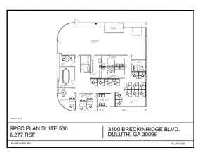 3100 Breckinridge Blvd, Duluth, GA à louer Plan de site– Image 1 sur 1