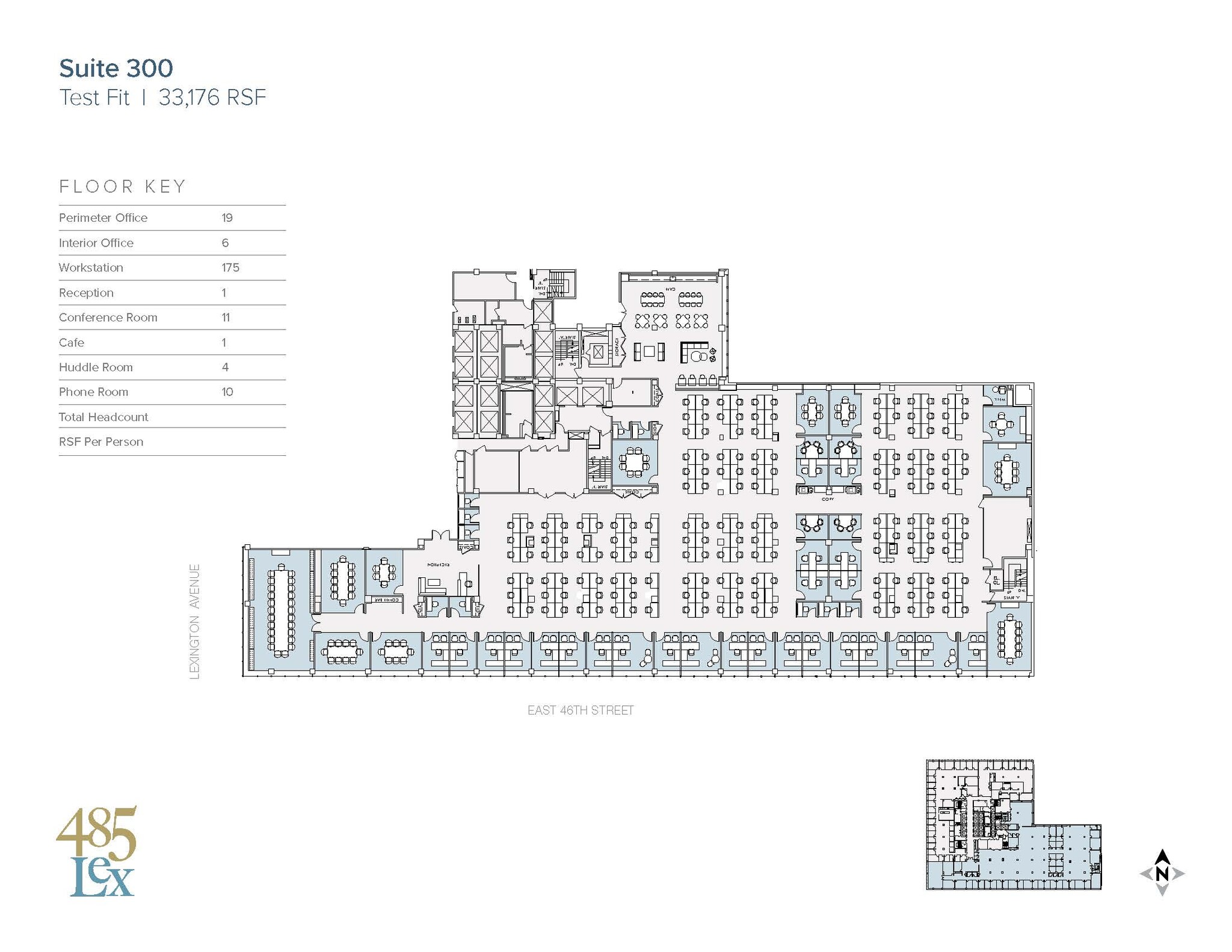 485 Lexington Ave, New York, NY à louer Plan d’étage– Image 1 sur 2