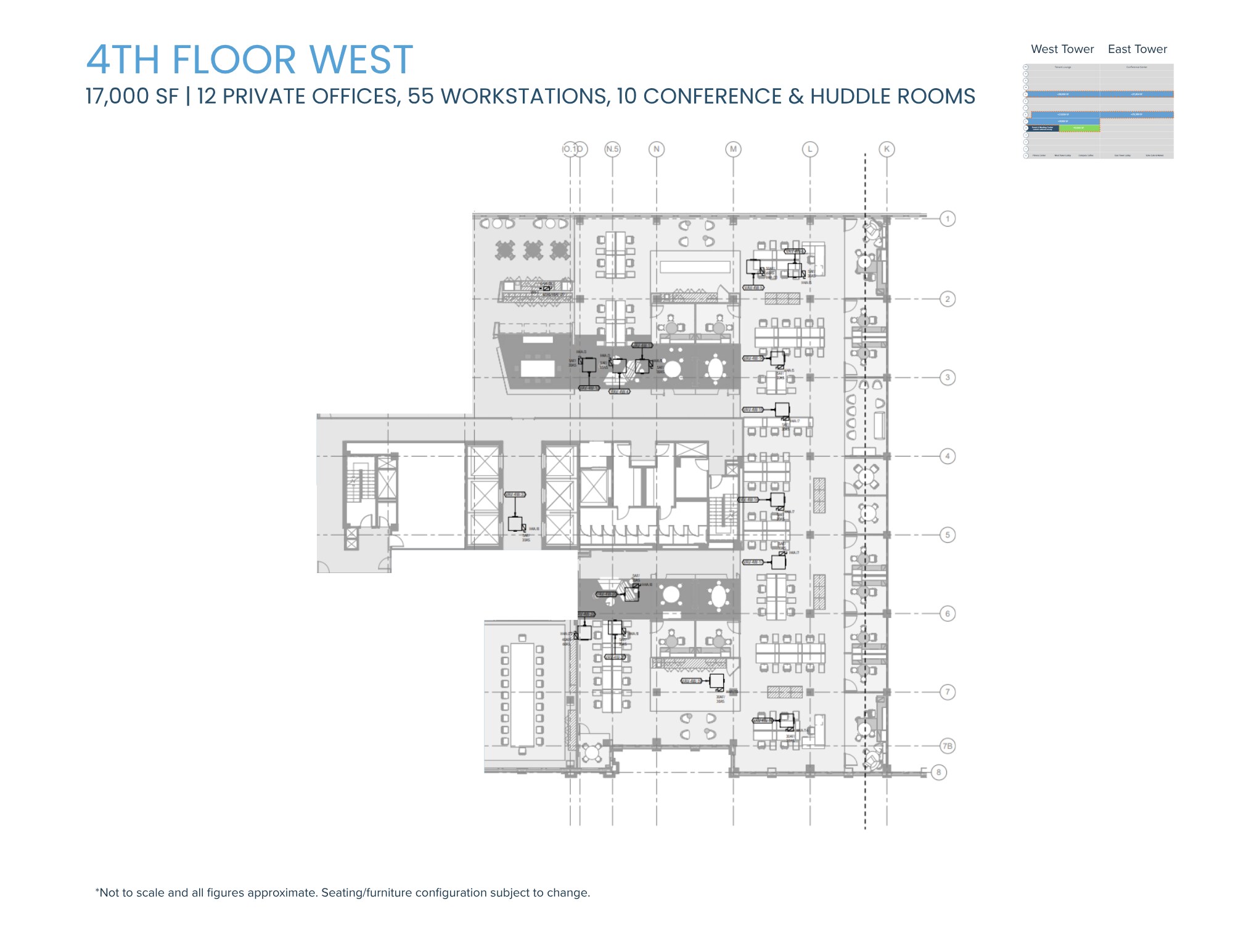1301 K St NW, Washington, DC à louer Plan d’étage– Image 1 sur 1