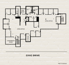 1400 Civic Dr, Walnut Creek, CA à louer Plan d’étage– Image 1 sur 1