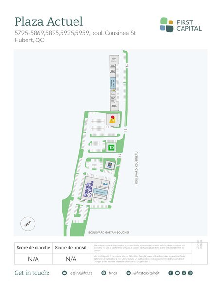 5839 Blvd Cousineau, Longueuil, QC à louer - Plan de site – Image 2 sur 18