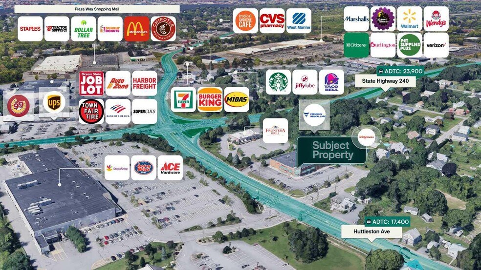 220 Huttleston Ave, Fairhaven, MA à vendre - Aérien – Image 2 sur 2