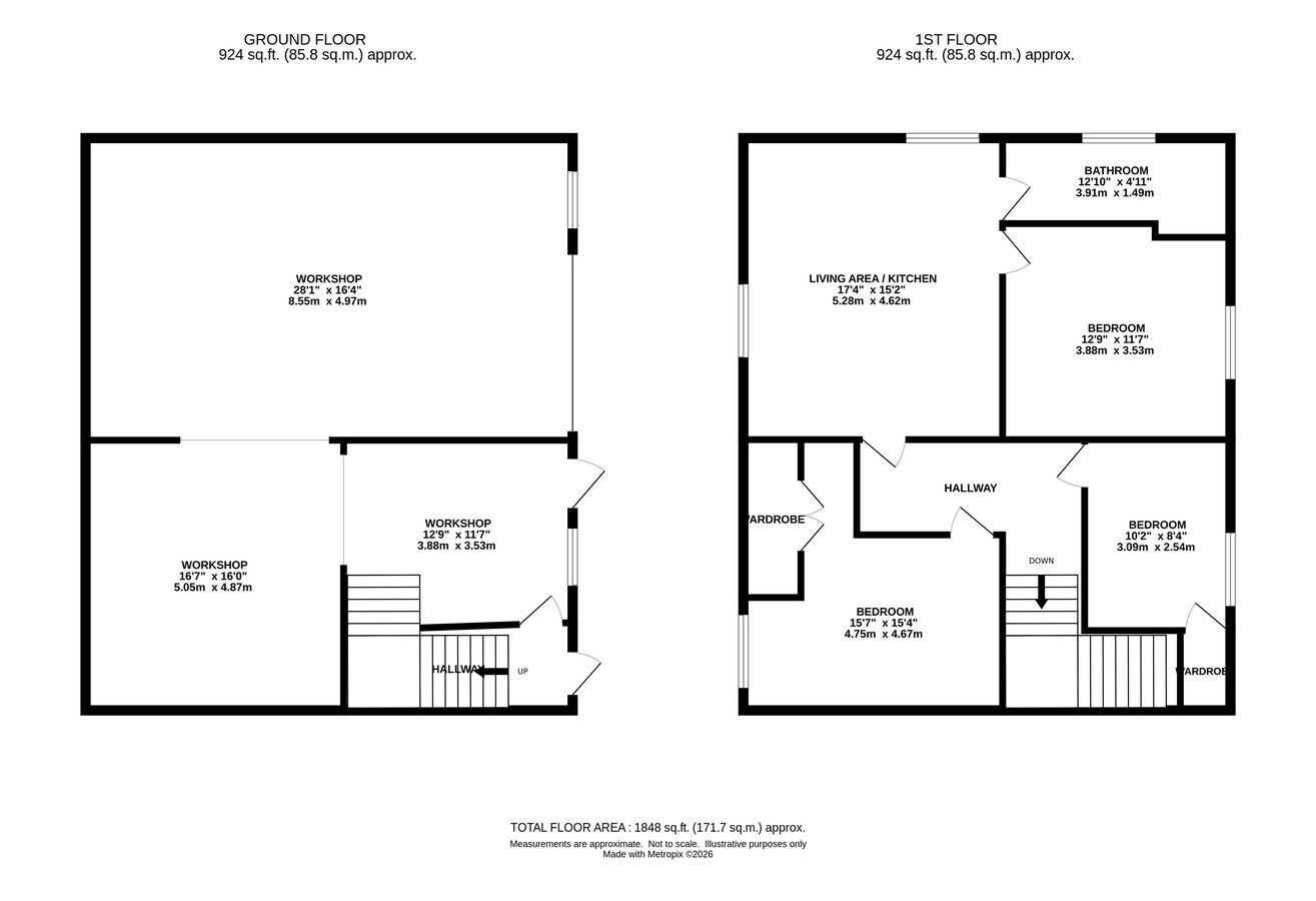 127A Reading Rd, Wokingham, BKS RG41 1HD - Lot 2 - - Plan d’étage - Image 1 of 1