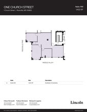 1 Church St, Rockville, MD à louer Plan d’étage– Image 1 sur 1