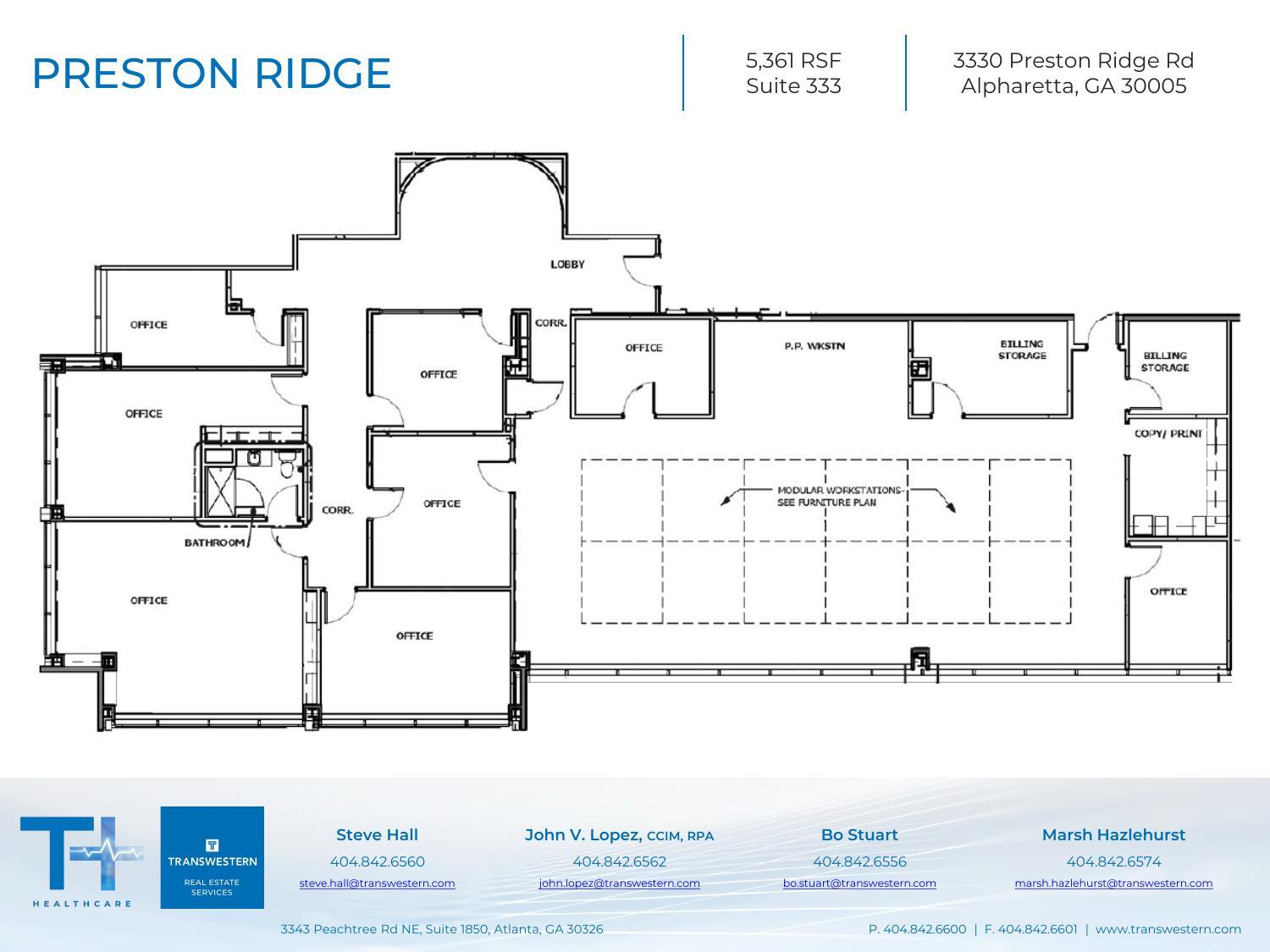 3330 Preston Ridge Rd, Alpharetta, GA à louer Plan d’étage– Image 1 sur 1