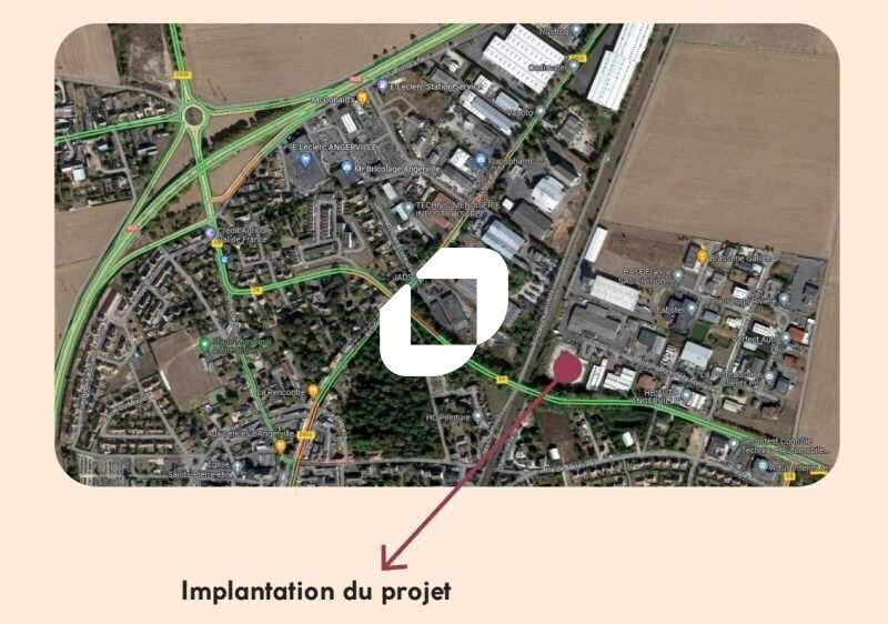 Industriel/Logistique dans Angerville à vendre - Carte – Image 2 sur 3