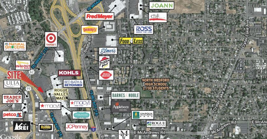 1800 N Riverside Ave, Medford, OR à louer - Aérien – Image 1 sur 1