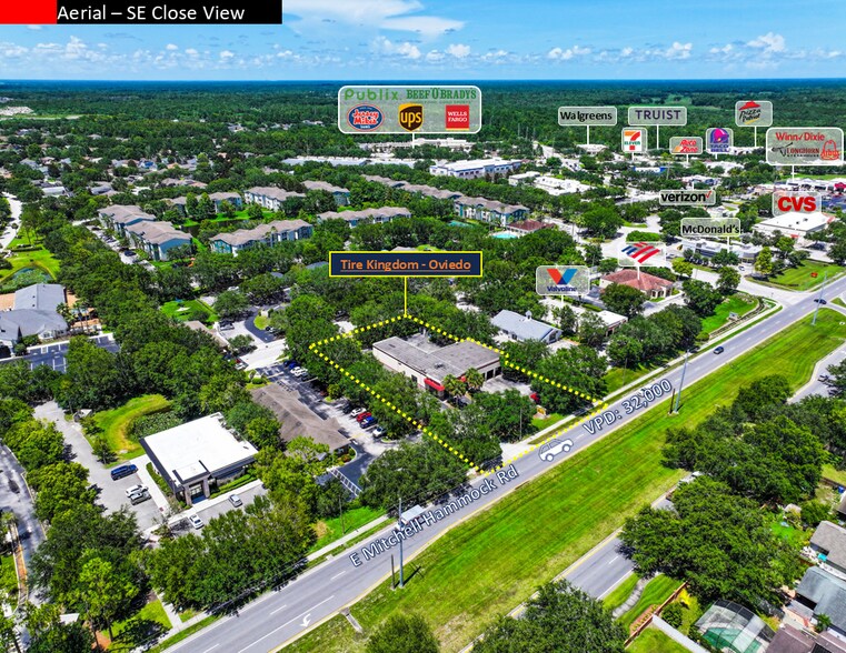 1485 E Mitchell Hammock Rd, Oviedo, FL à vendre - Aérien – Image 2 sur 7
