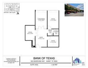 500 Grapevine Hwy, Hurst, TX à louer Plan d’étage– Image 1 sur 1