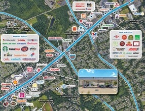 701 Farmington Ave, Bristol, CT - VUE AÉRIENNE  vue de carte