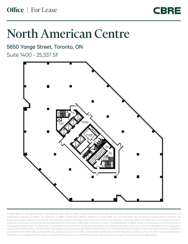 5650 Yonge St, Toronto, ON à louer Plan d’étage– Image 1 sur 1