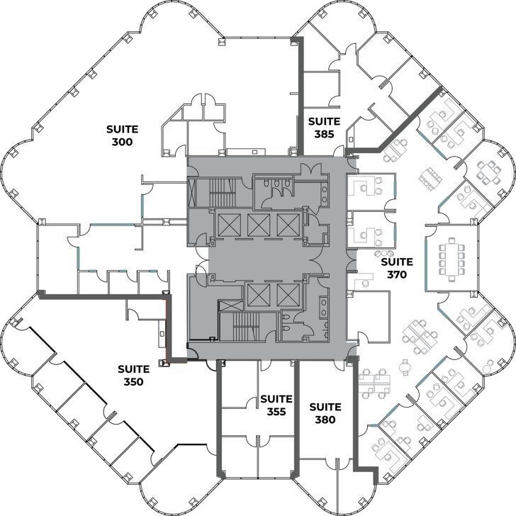 4270 Executive Sq, La Jolla, CA à louer Plan d’étage– Image 1 sur 5