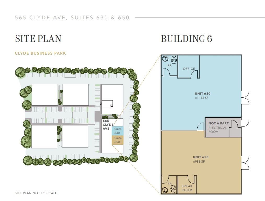 565 Clyde Ave, Mountain View, CA à louer Plan d’étage– Image 1 sur 1