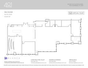 401 E Las Olas Blvd, Fort Lauderdale, FL à louer Plan d’étage– Image 2 sur 2