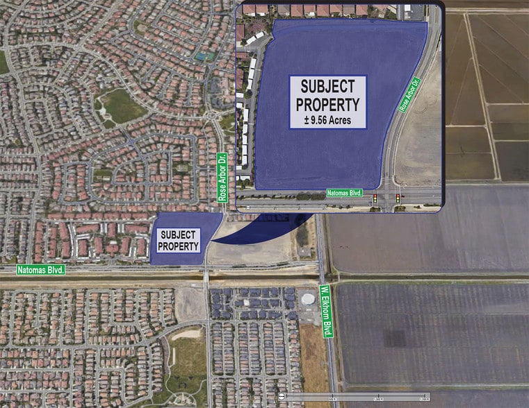 Natomas Blvd & Rose Arbor Dr, Sacramento, CA à vendre - Aérien – Image 2 sur 3
