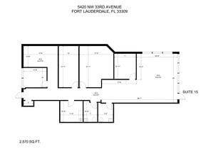 5410-5430 NW 33rd Ave, Fort Lauderdale, FL à louer Plan de site– Image 1 sur 2
