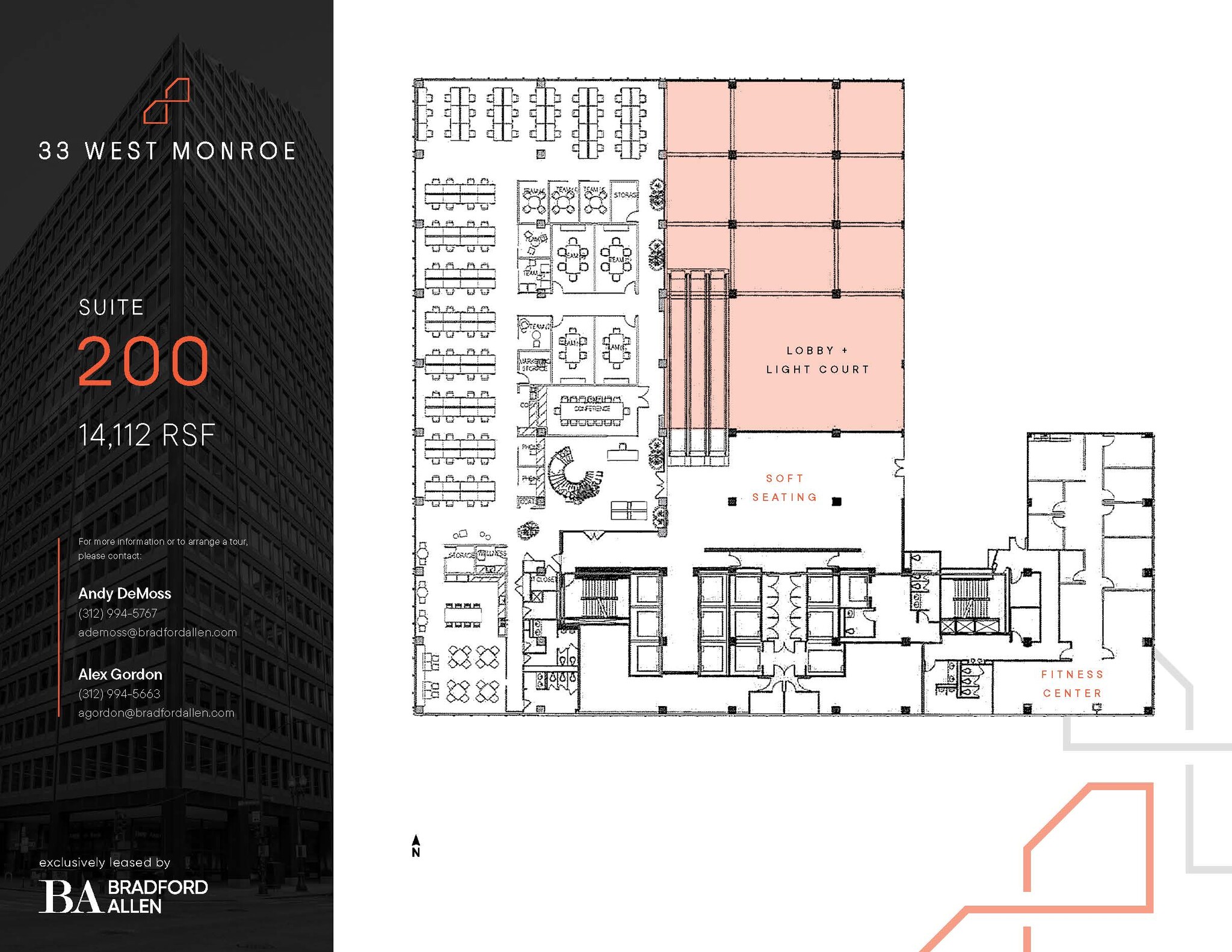 33 W Monroe St, Chicago, IL à louer Plan d’étage– Image 1 sur 10