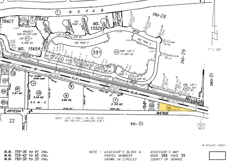 3801 Artesia Ave, Fullerton, CA à louer - Plan cadastral – Image 2 sur 2