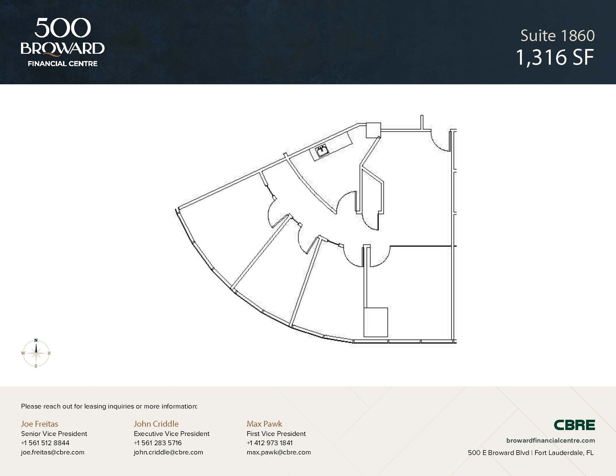 500 E Broward Blvd, Fort Lauderdale, FL à louer Photo intérieure– Image 1 sur 1