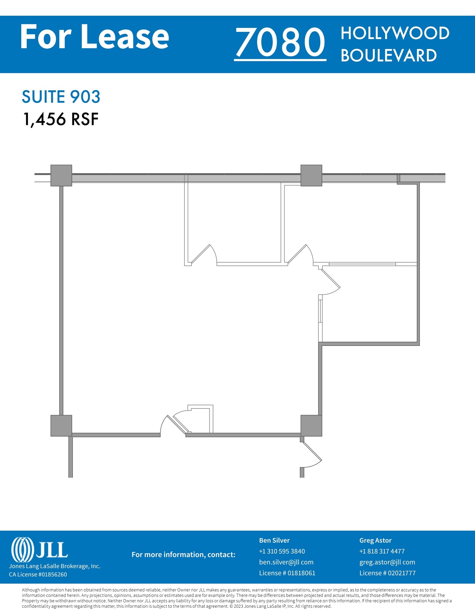 7080 Hollywood Blvd, Los Angeles, CA à louer Plan de site– Image 1 sur 1