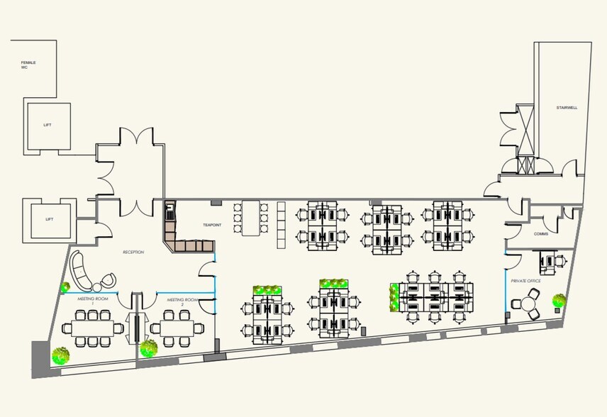 30 King St, Londres à louer - Plan d’étage – Image 2 sur 3