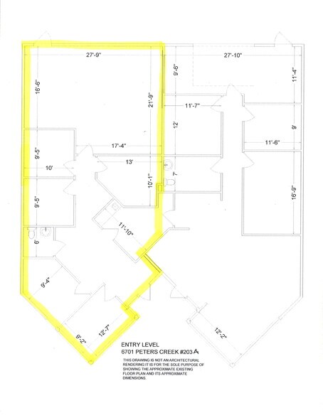 6701 Peters Creek Rd, Roanoke, VA à louer - Plan d’étage – Image 3 sur 7