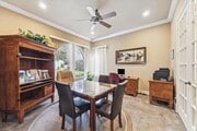 Another angle of the office facing the large green area. 1 of 2 offices: 13' X 13'.