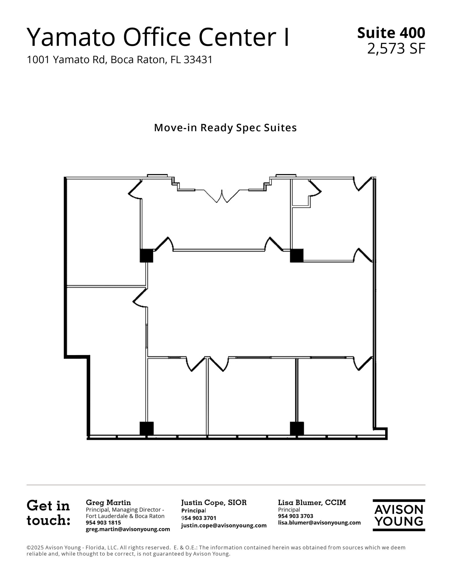 999-1001 W Yamato Rd, Boca Raton, FL à louer Plan d’étage– Image 1 sur 6
